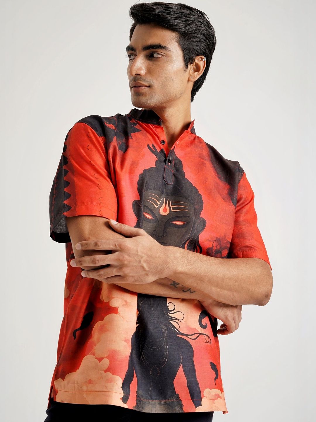 Clazzey Men Quirky Printed Kurta