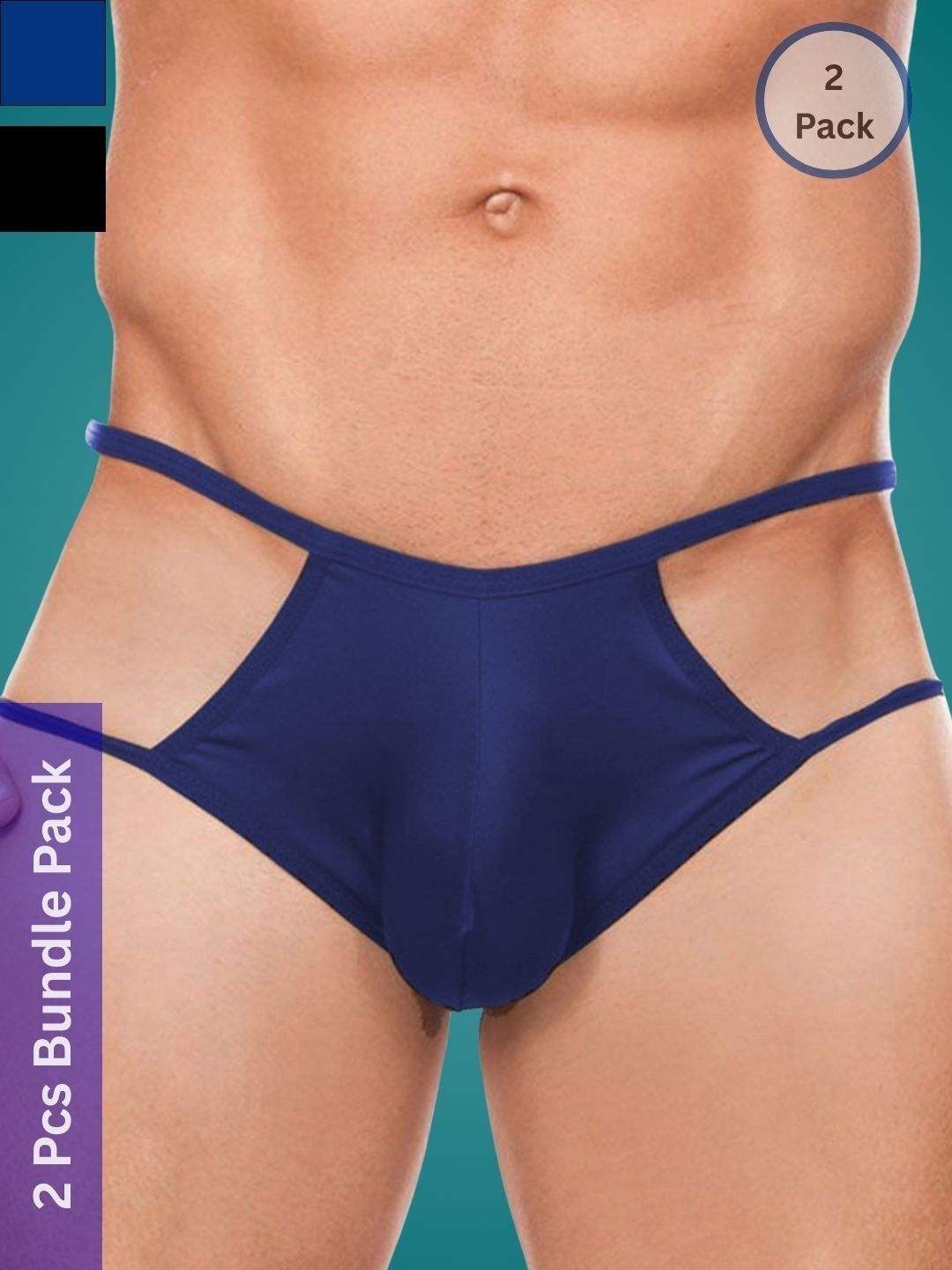 Ribald The Neech Pack Of 2  Low-Rise Thongs Briefs