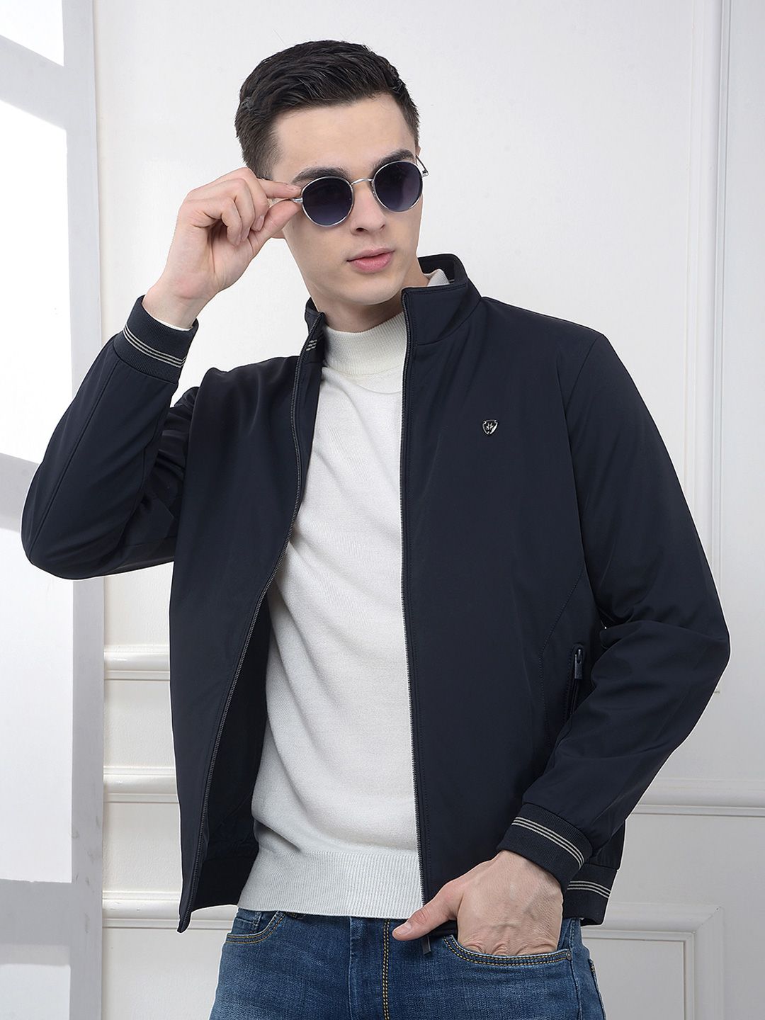 Crimsoune Club Mock Collar Lightweight Puffer Jacket