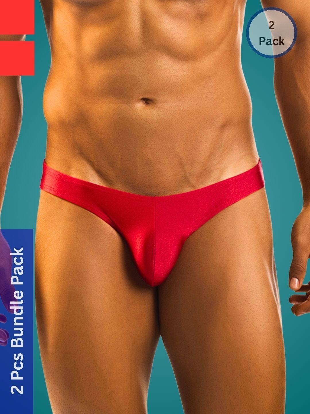 Ribald The Neech Pack Of 2  Low-Rise Thongs Briefs