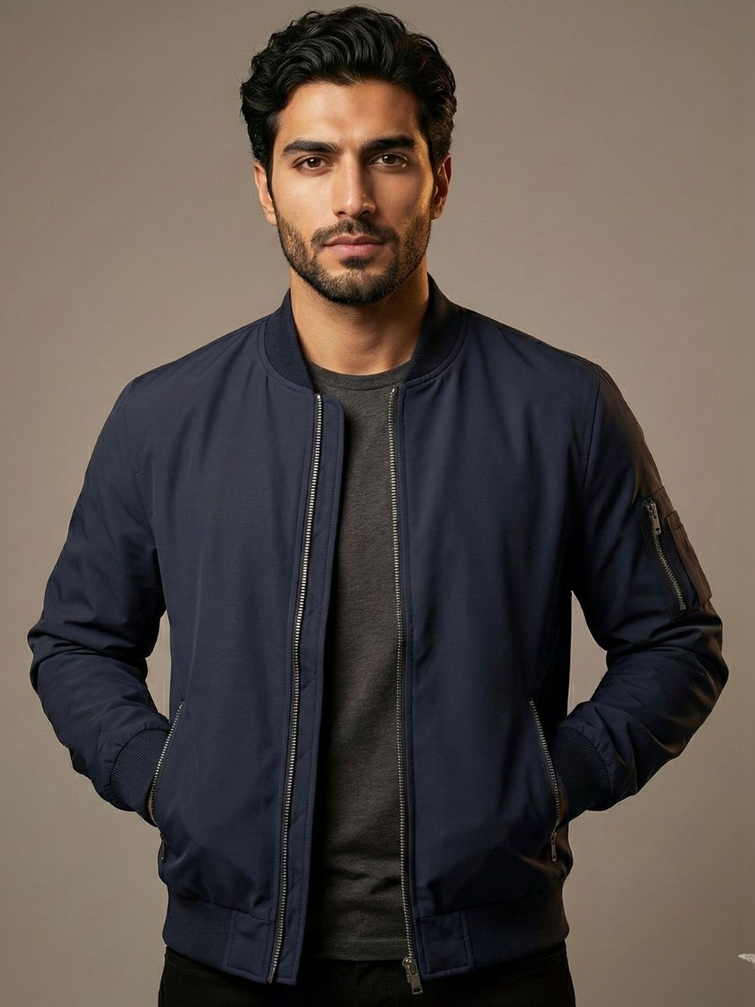 MIA FASHION Men Windcheater Bomber Jacket