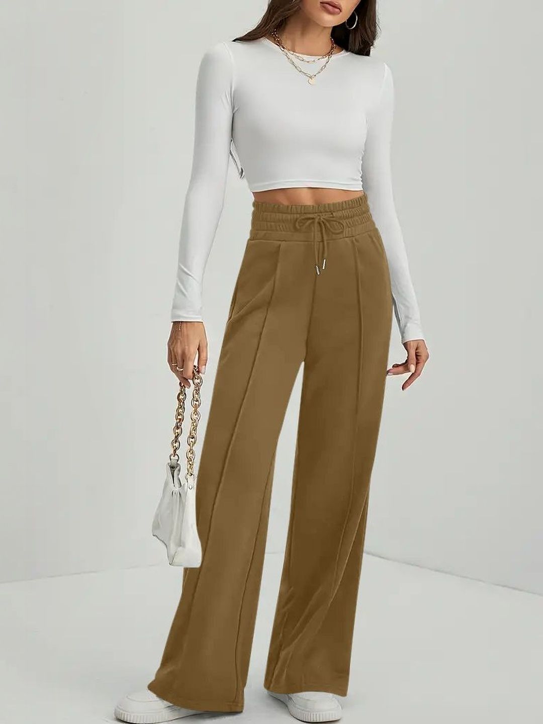 GENZILOOKS Women High-Rise Trousers