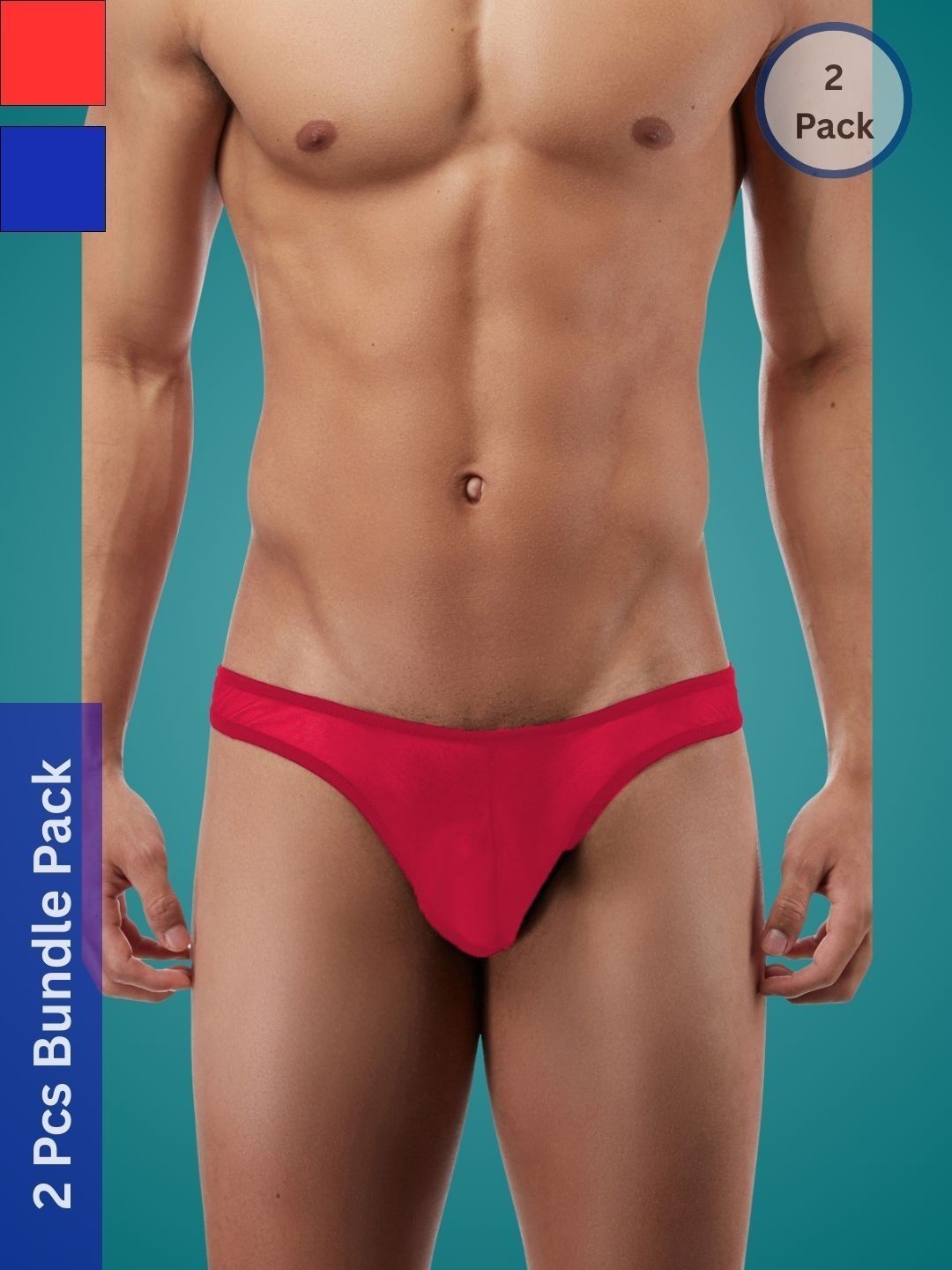 Ribald The Neech Pack Of 2  Low-Rise Thongs Briefs