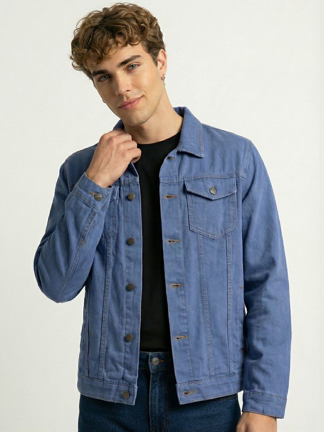 glitchez Men Denim Jacket