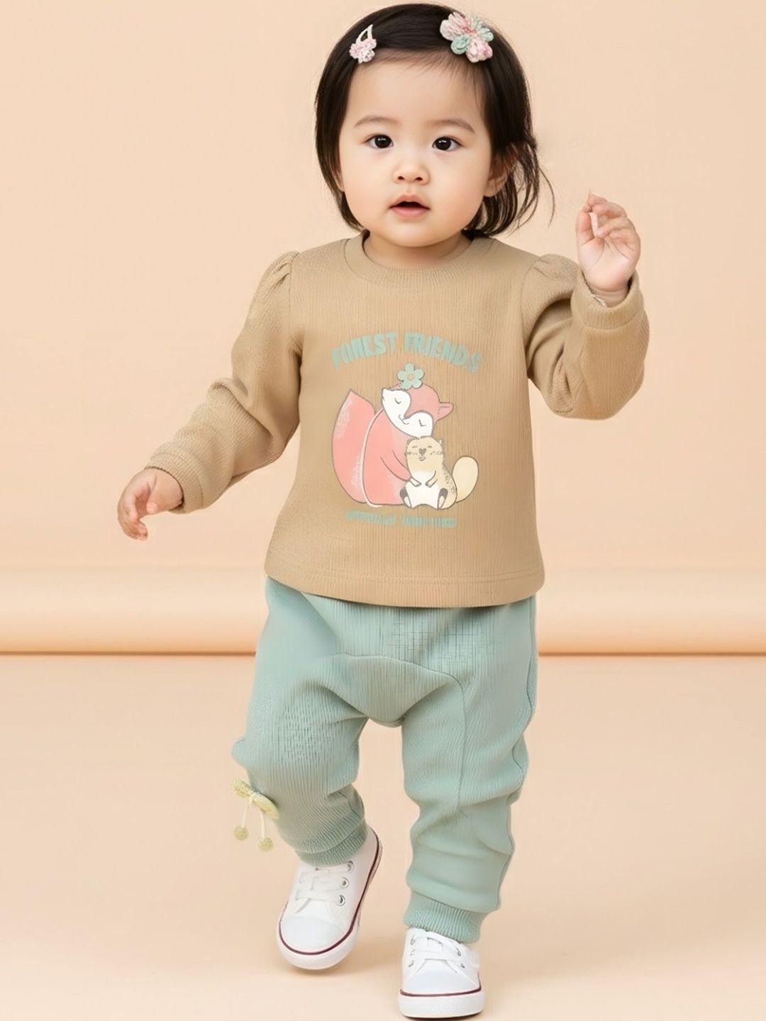 Babys Day Girls Printed T-shirt