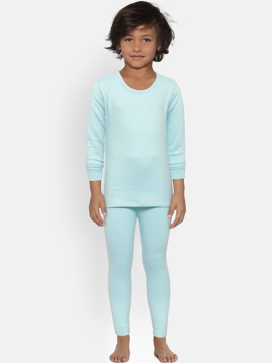 Kanvin Boys Cotton Round Neck Thermal Set