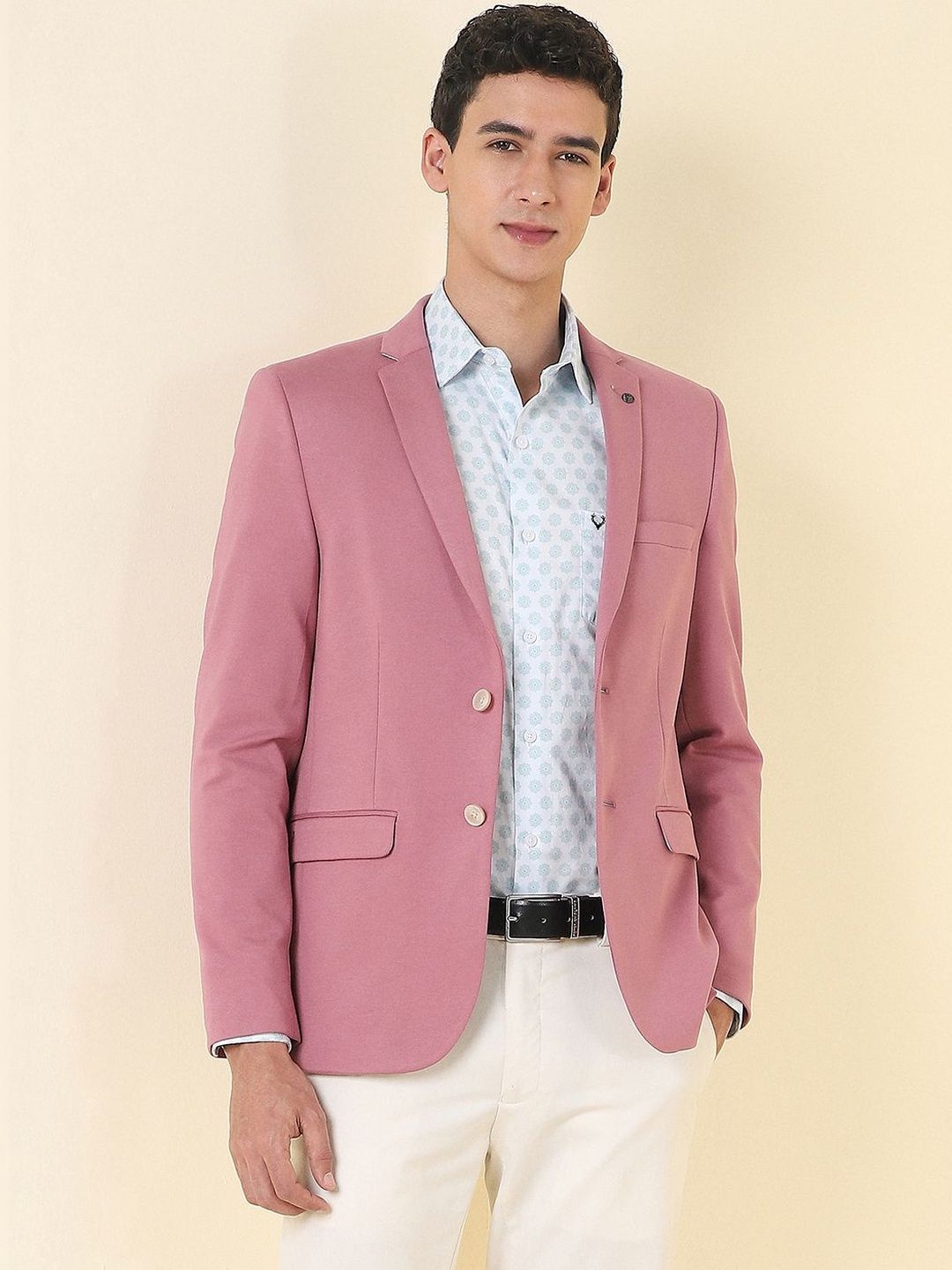 Allen Solly Super Slim Fit Single-Breasted Blazer
