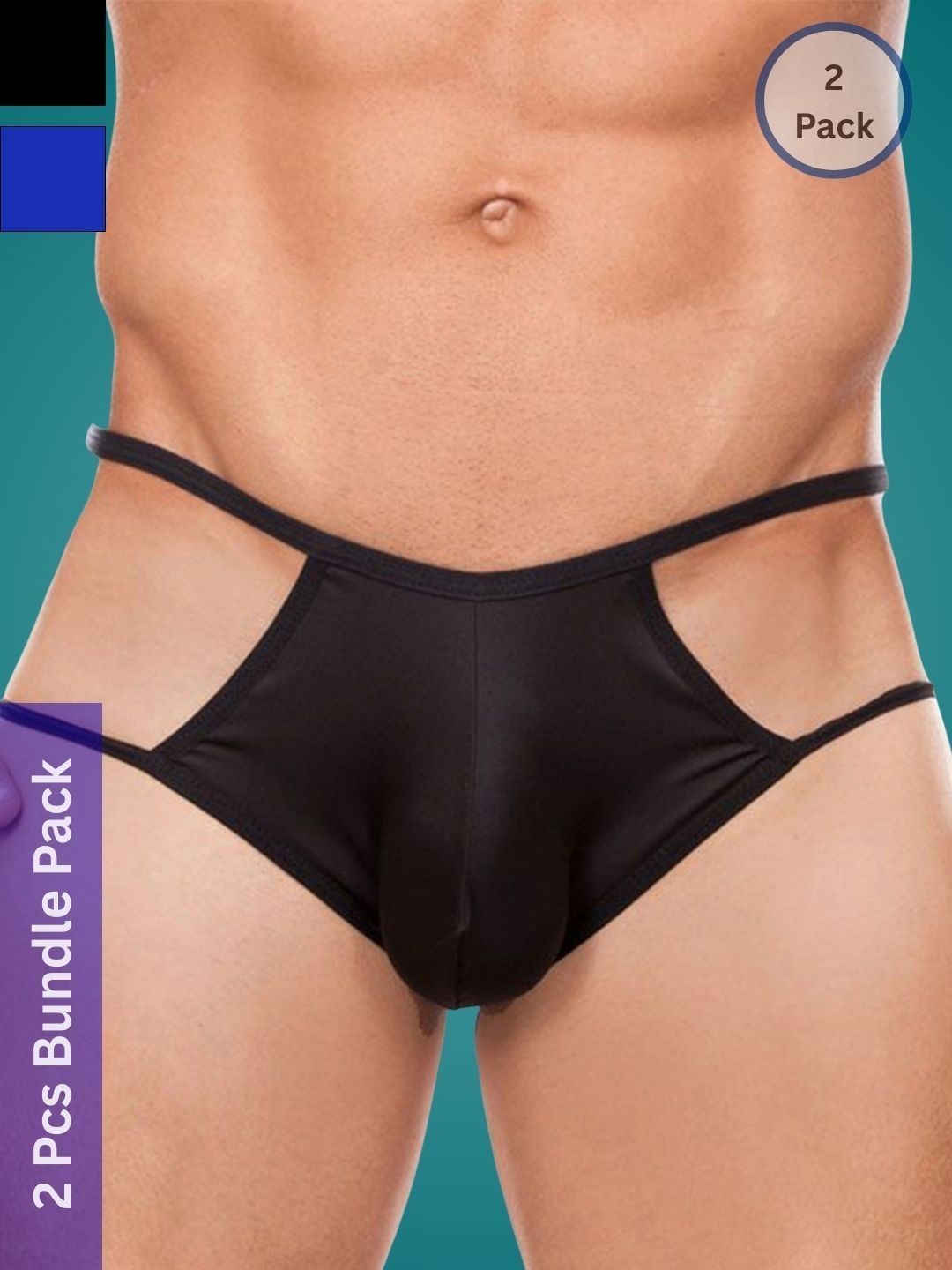 Ribald The Neech Pack Of 2  Low-Rise Thongs Briefs