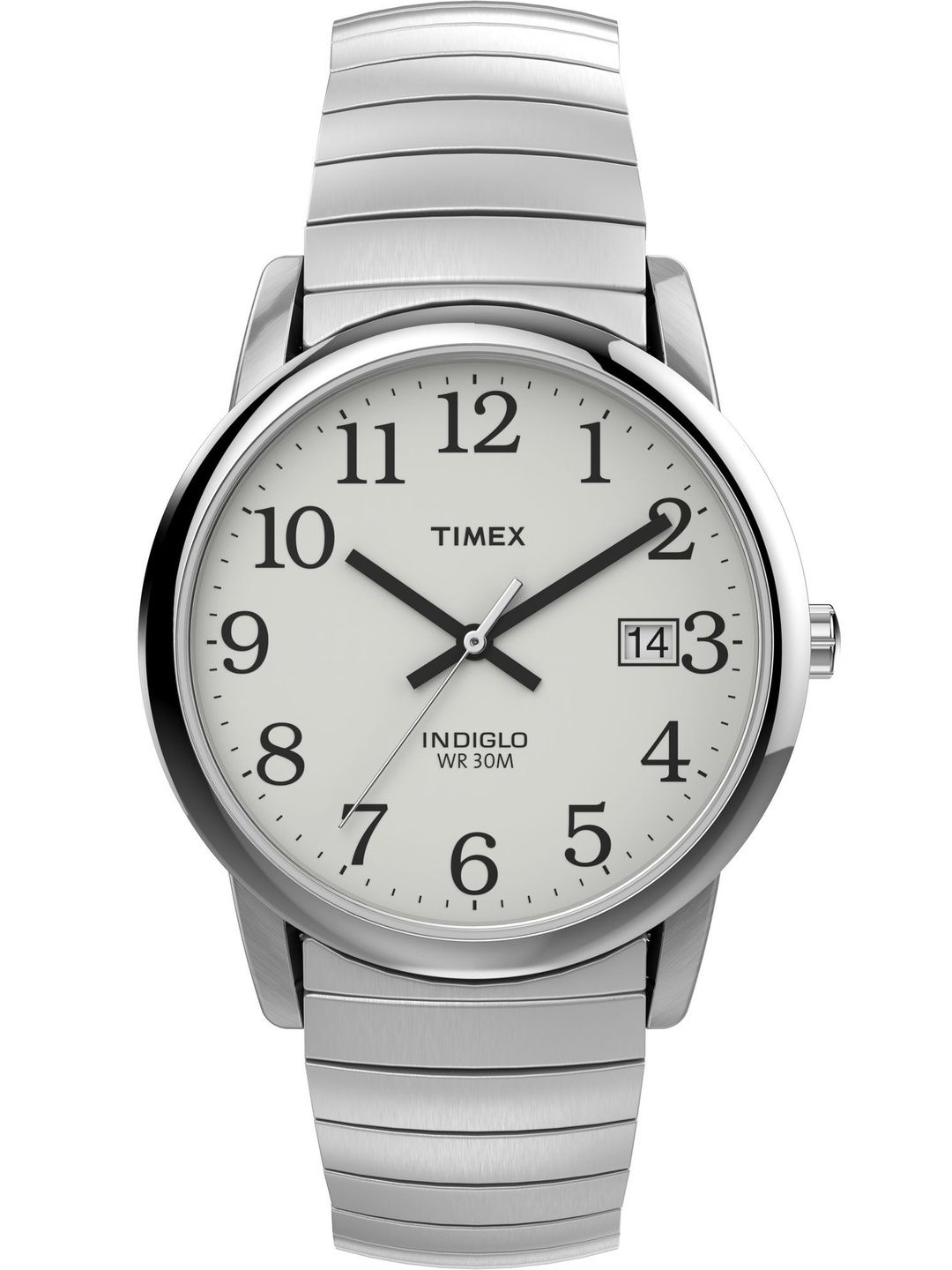Timex Timex Men Dial & Stainless Steel Bracelet Style Straps Analogue Date Aperture Watch T2H451UJ