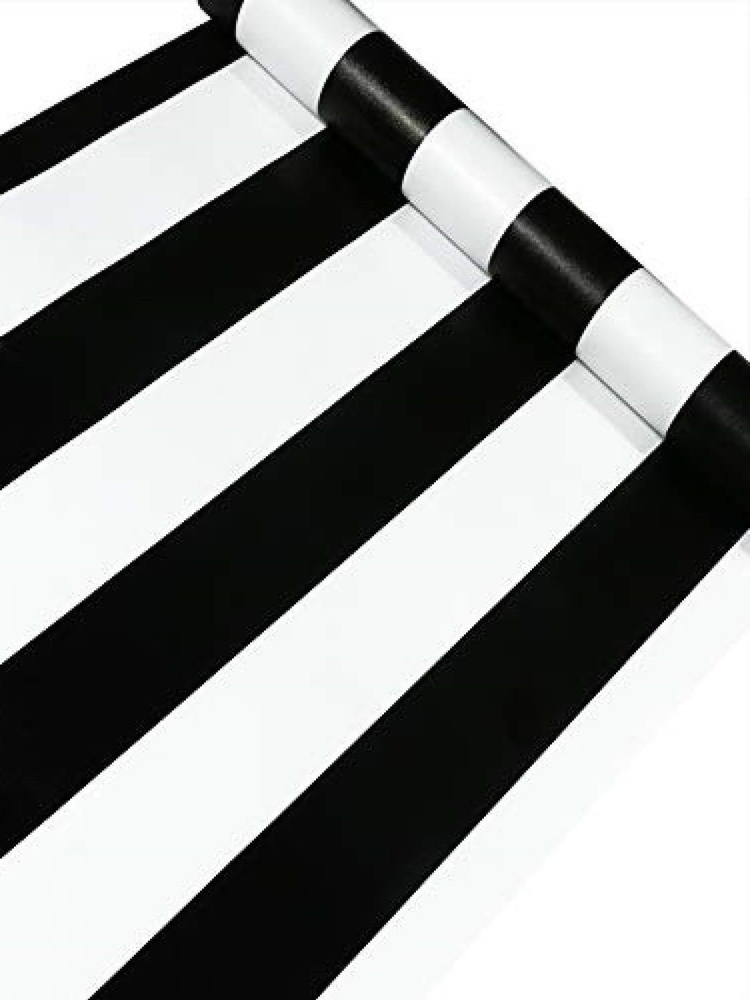 Asian royal Asian royal White & Black Striped Removable Self-Adhesive Decorative Wallpaper