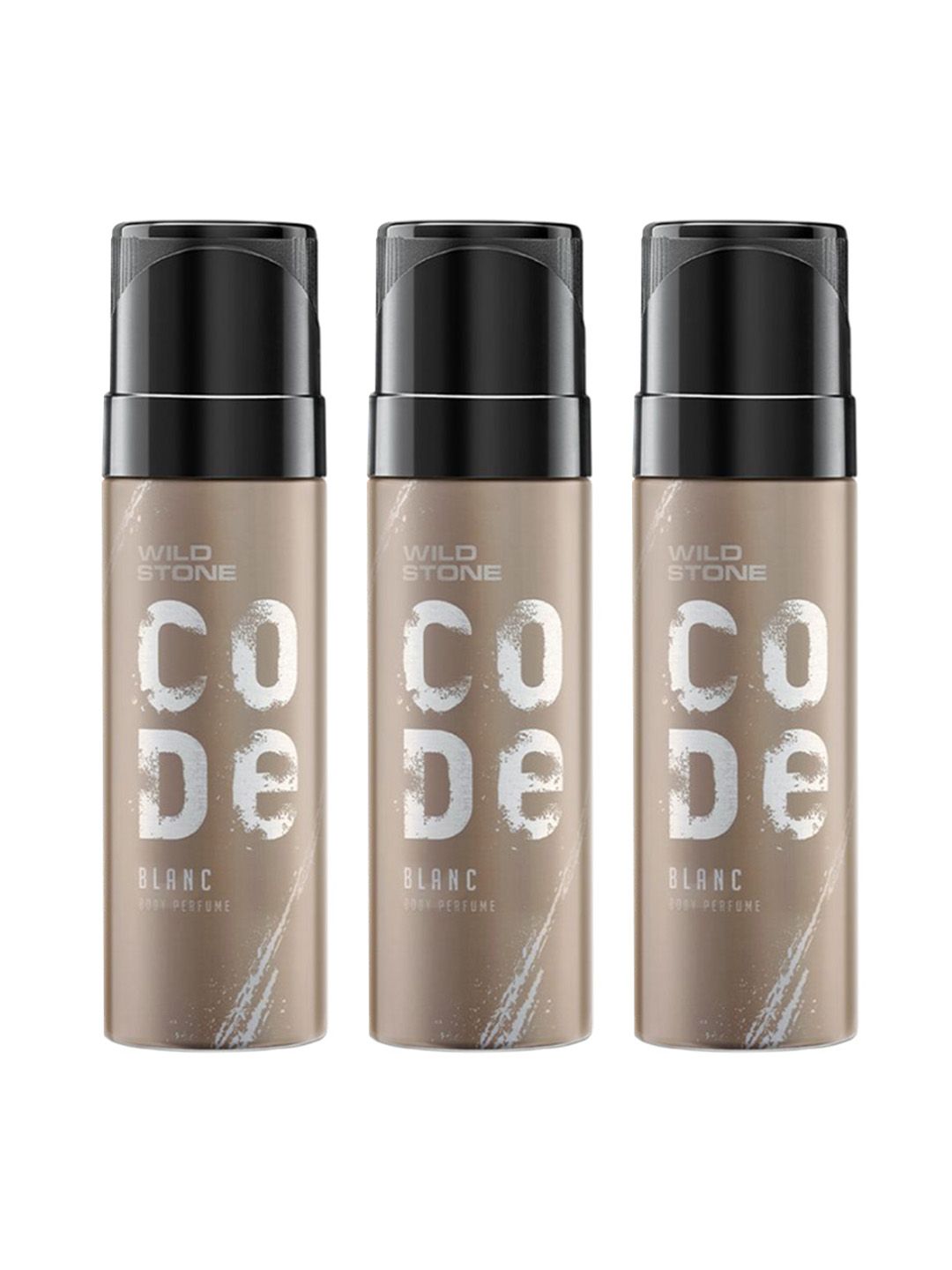 Wild stone code Men Set of 3 Code Blanc Long-Lasting Body Perfume - 150 ml Each
