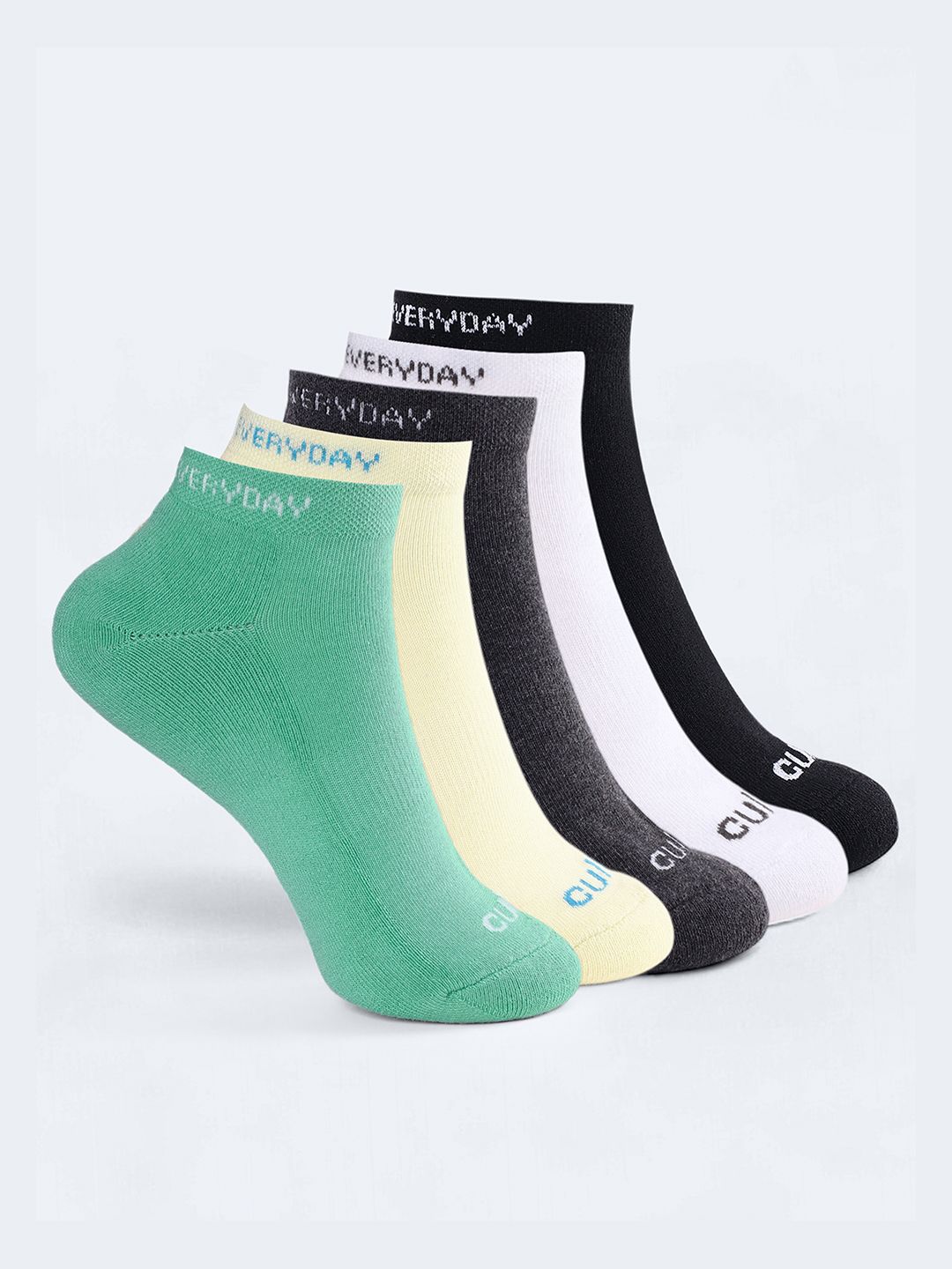 CULT Men Pack Of 5 R3 Low Ankle Length Socks