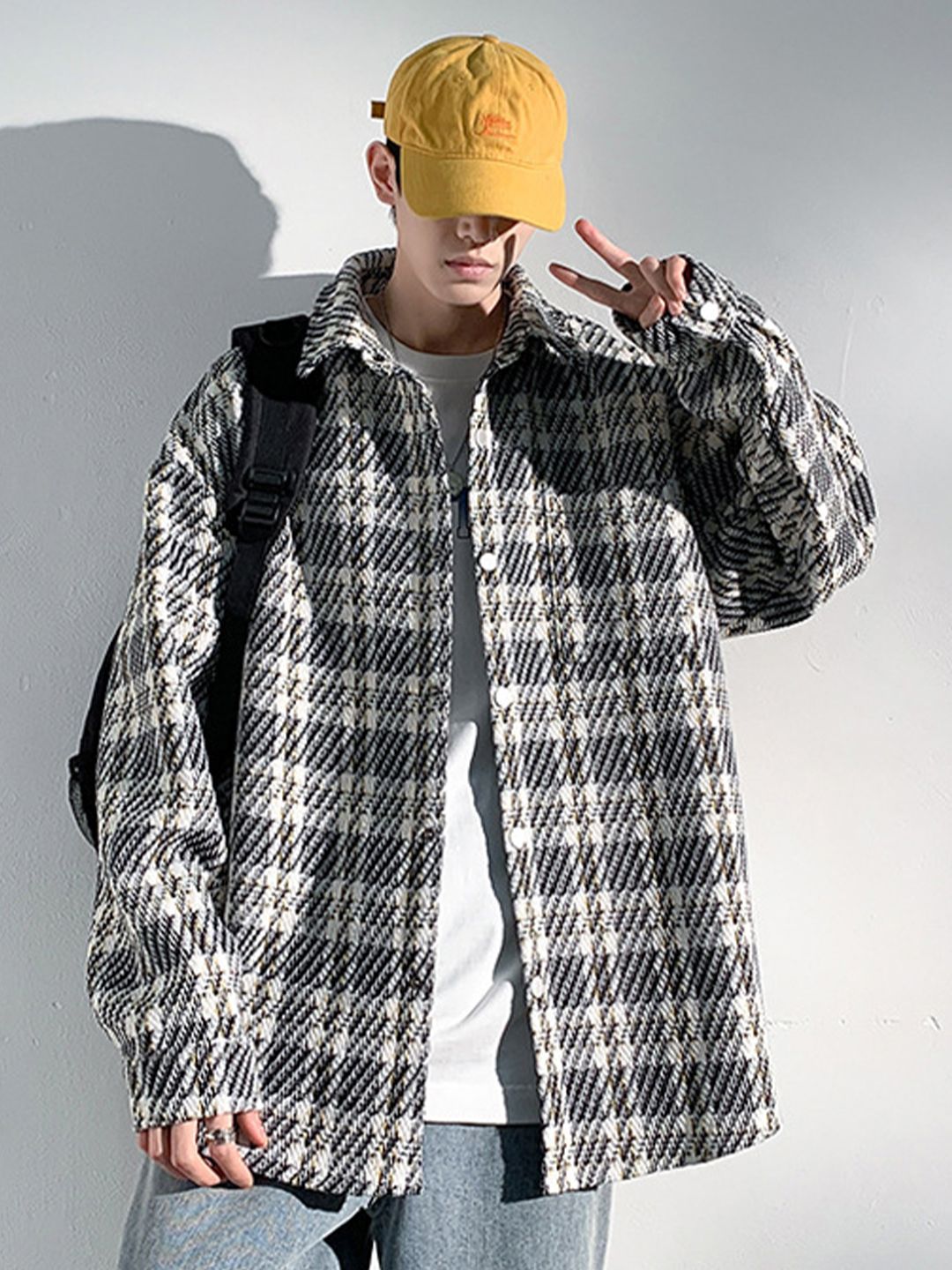 StyleCast x Revolte Men's Checked Regular Casual Jacket