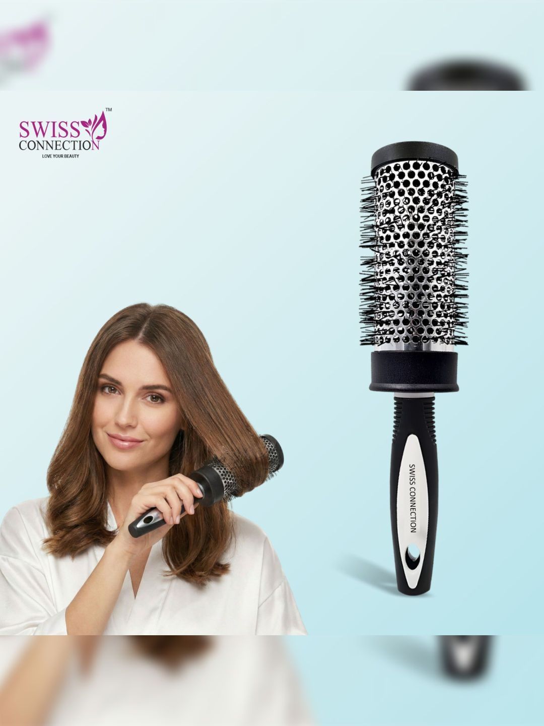 Swiss Connection Round Hair Brush For Blow Drying