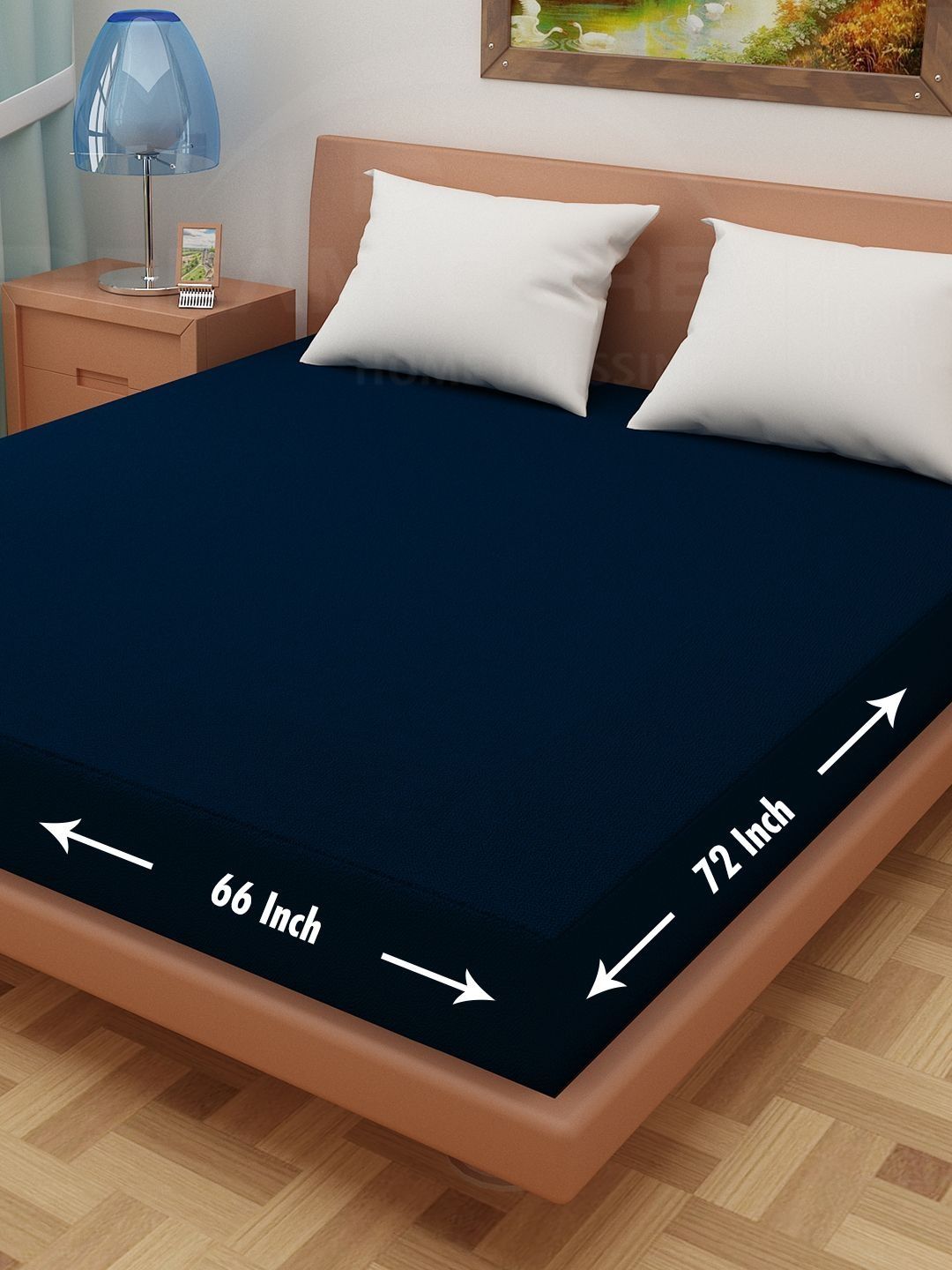 DREAM CARE Blue Terry Water Resistant Mattress Protector