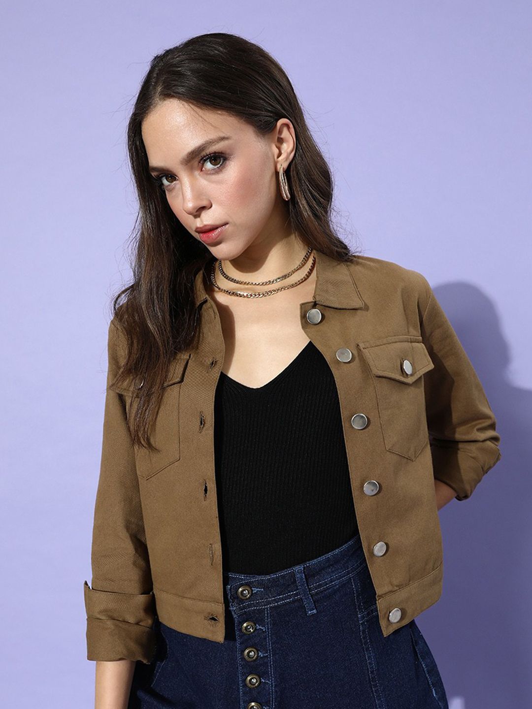 CORSICA Women Crop Bomber Jacket