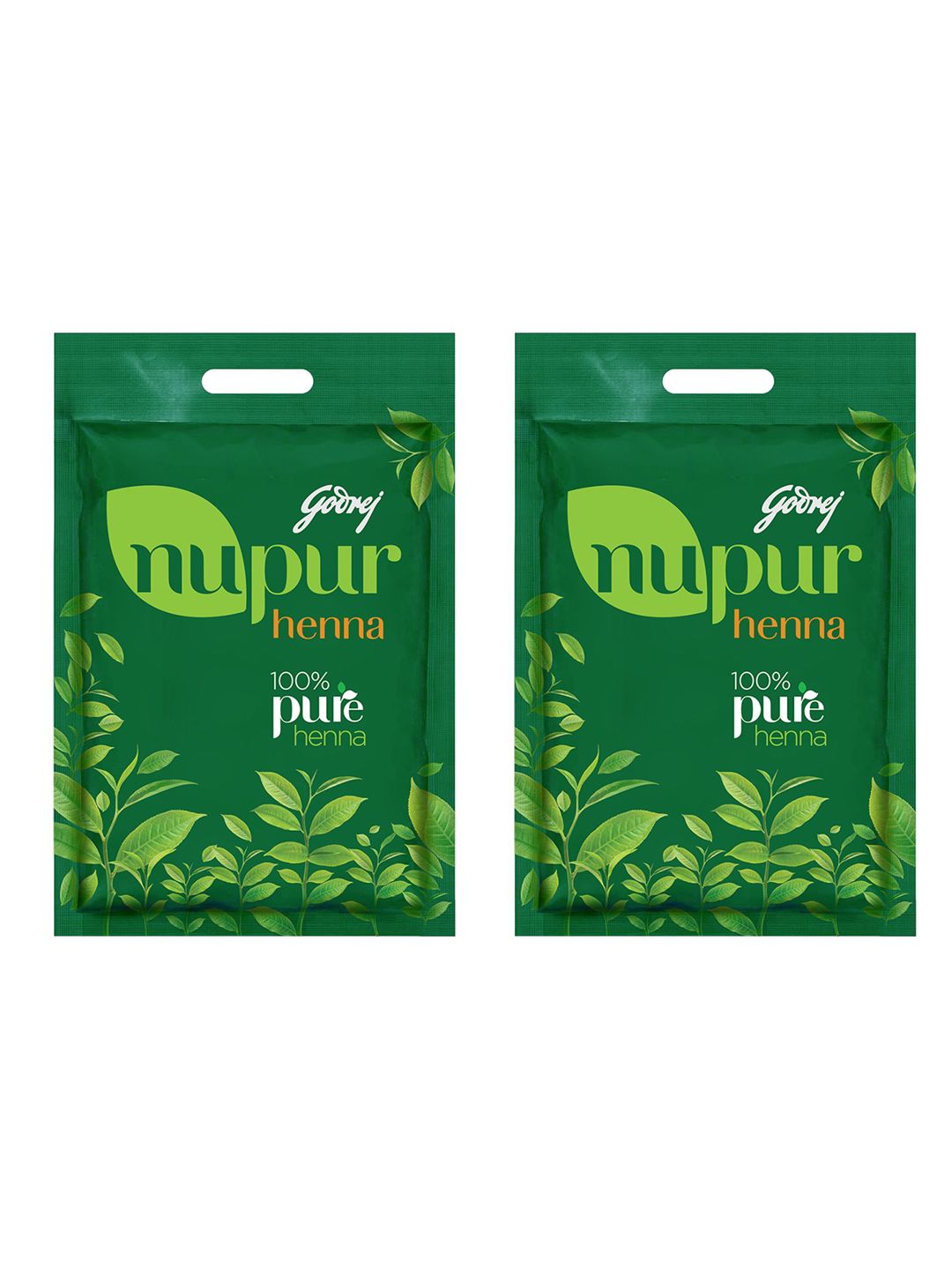 Buy Godrej Nupur Henna Set of 2 100% Pure Henna - 500 g each
