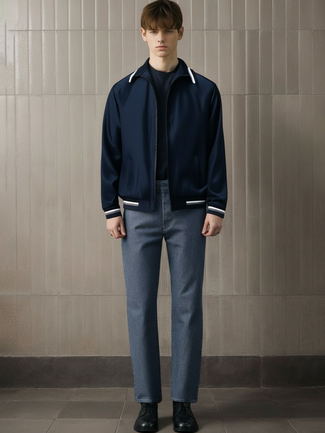 Mast & Harbour Men Lightweight Bomber Jacket