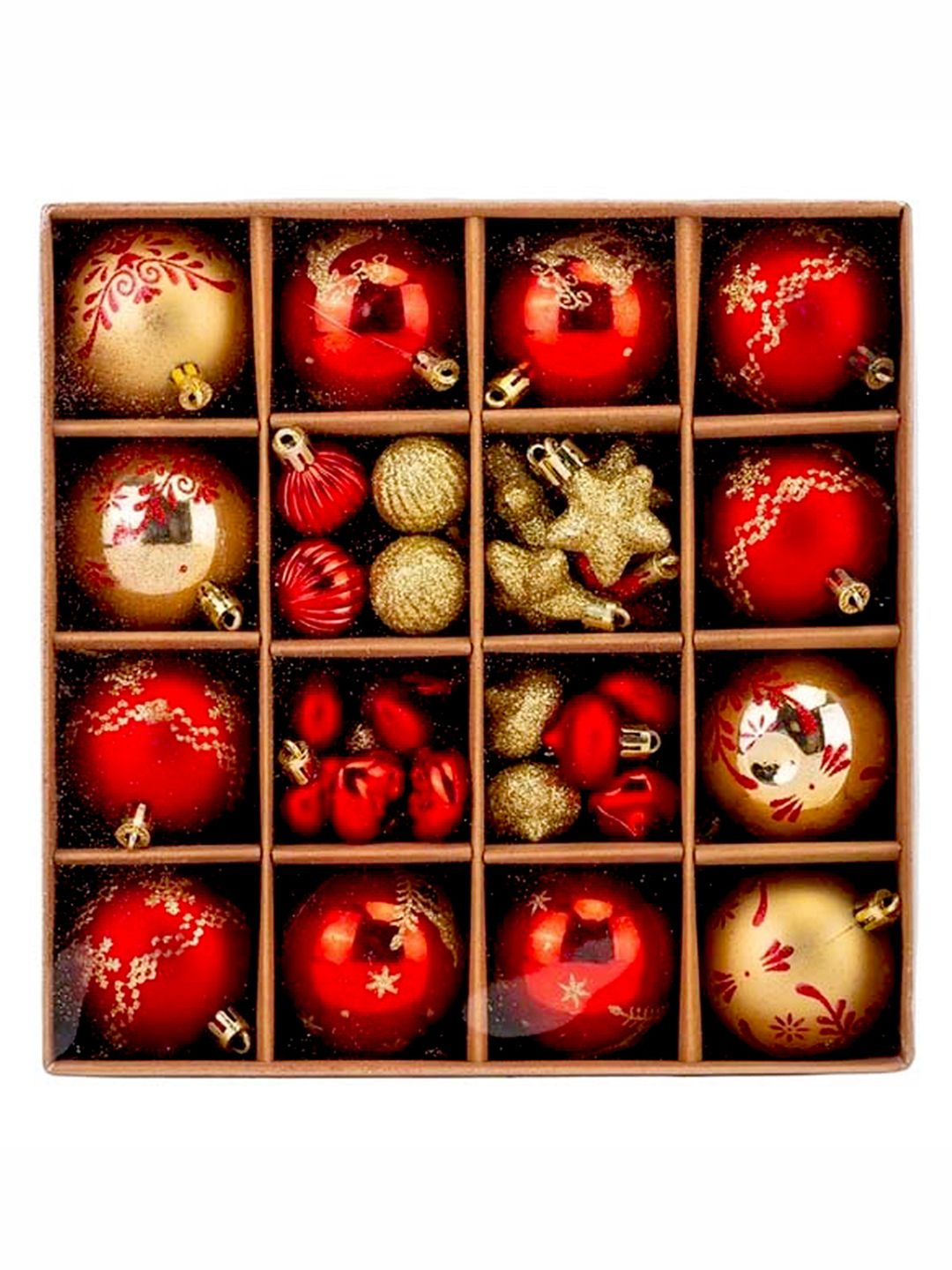 Little Surprise Box 52 Pcs Balls Hearts & Stars Themed Assorted Decoration Set