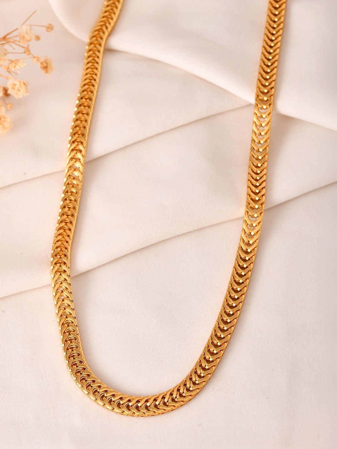 Buy VOJ Men Brass Gold-Plated Chain - Necklace and Chains for Men