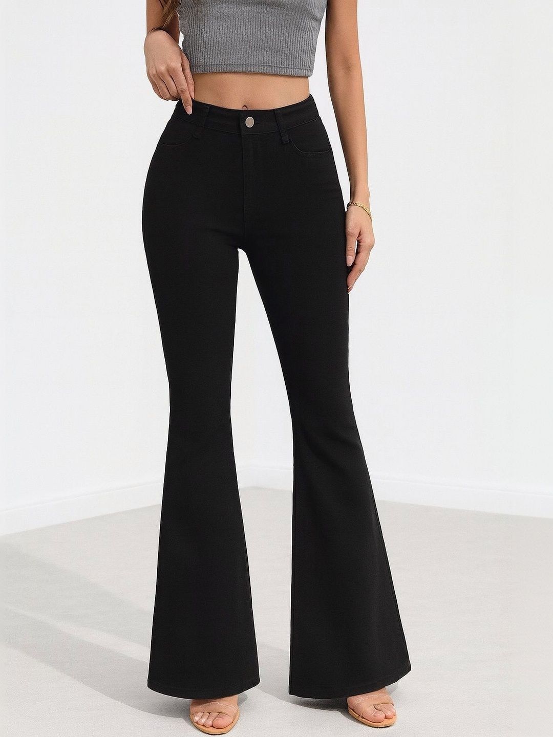 KASHIANXSTYLE Women Comfort Bootcut High-Rise Stretchable Jeans