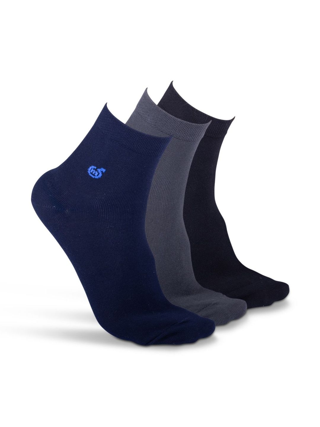 Macroman M-Series Men Pack of 3 Patterned Ankle Length Socks