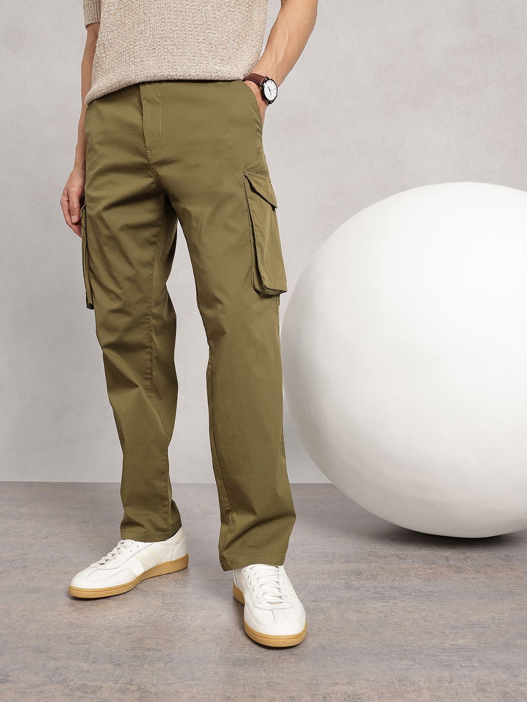 Nautica Men Cargos Casual Trousers