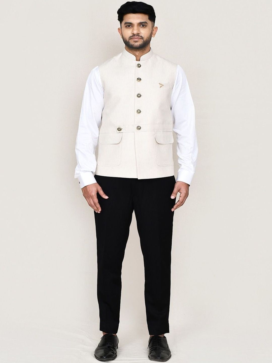 Jhambthreads Men Woven Jacket
