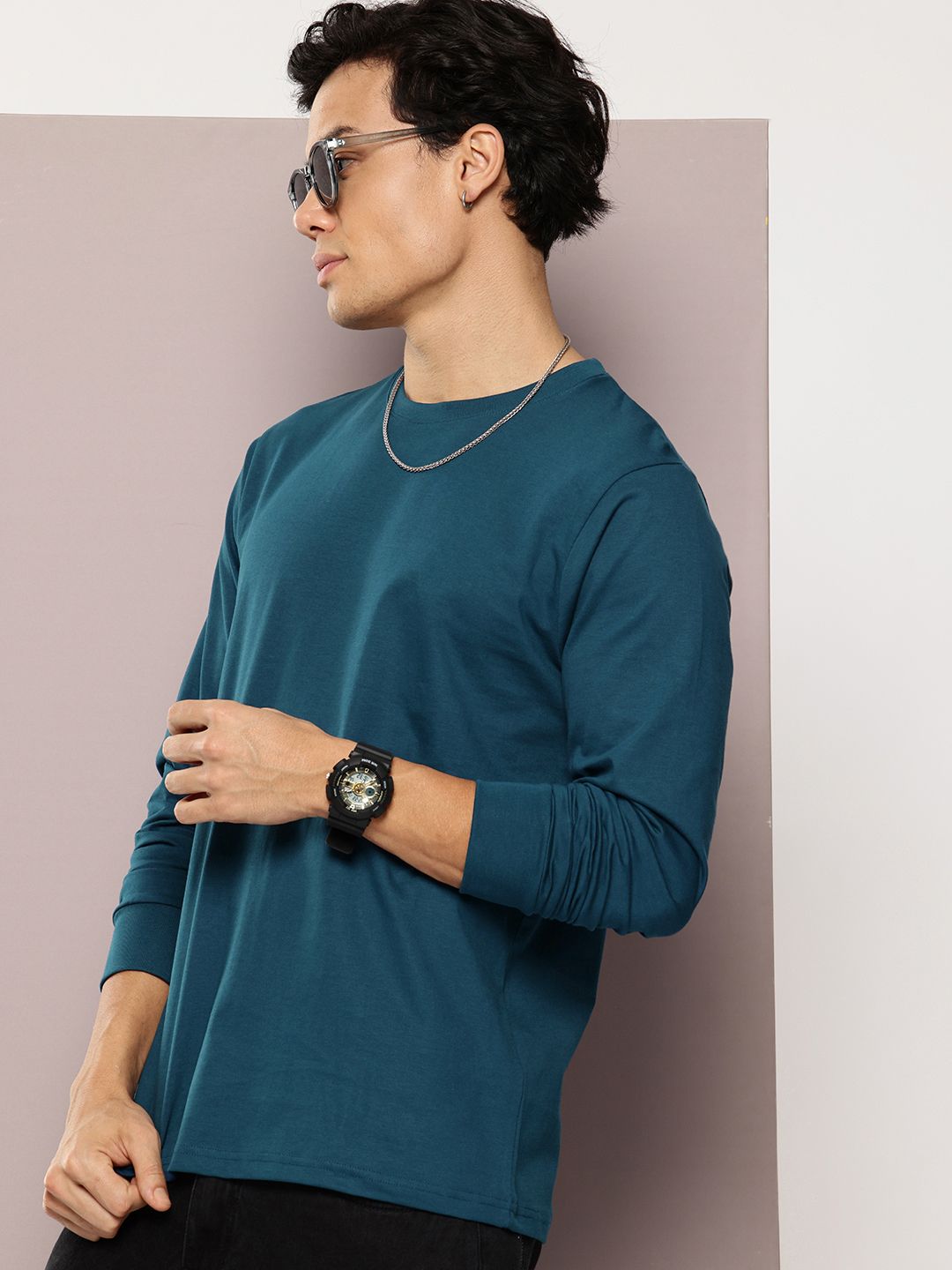 DILLINGER Men Solid Round Neck Regular Fit T-shirt