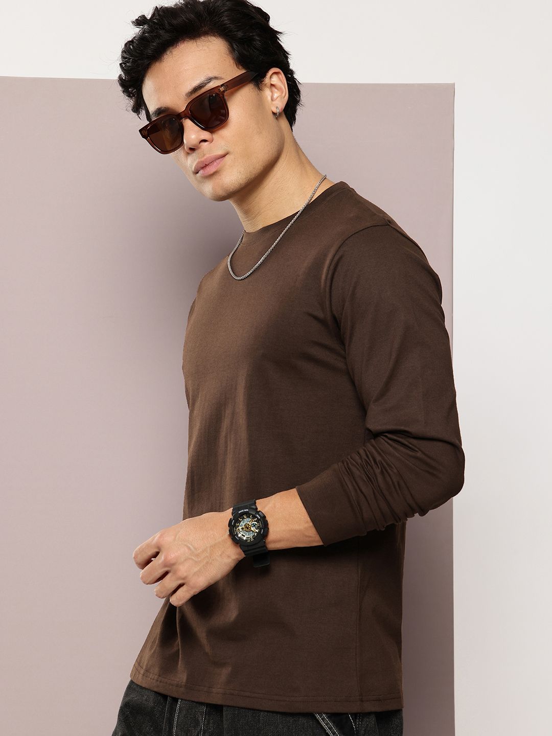 DILLINGER Men Solid Round Neck Regular Fit T-shirt