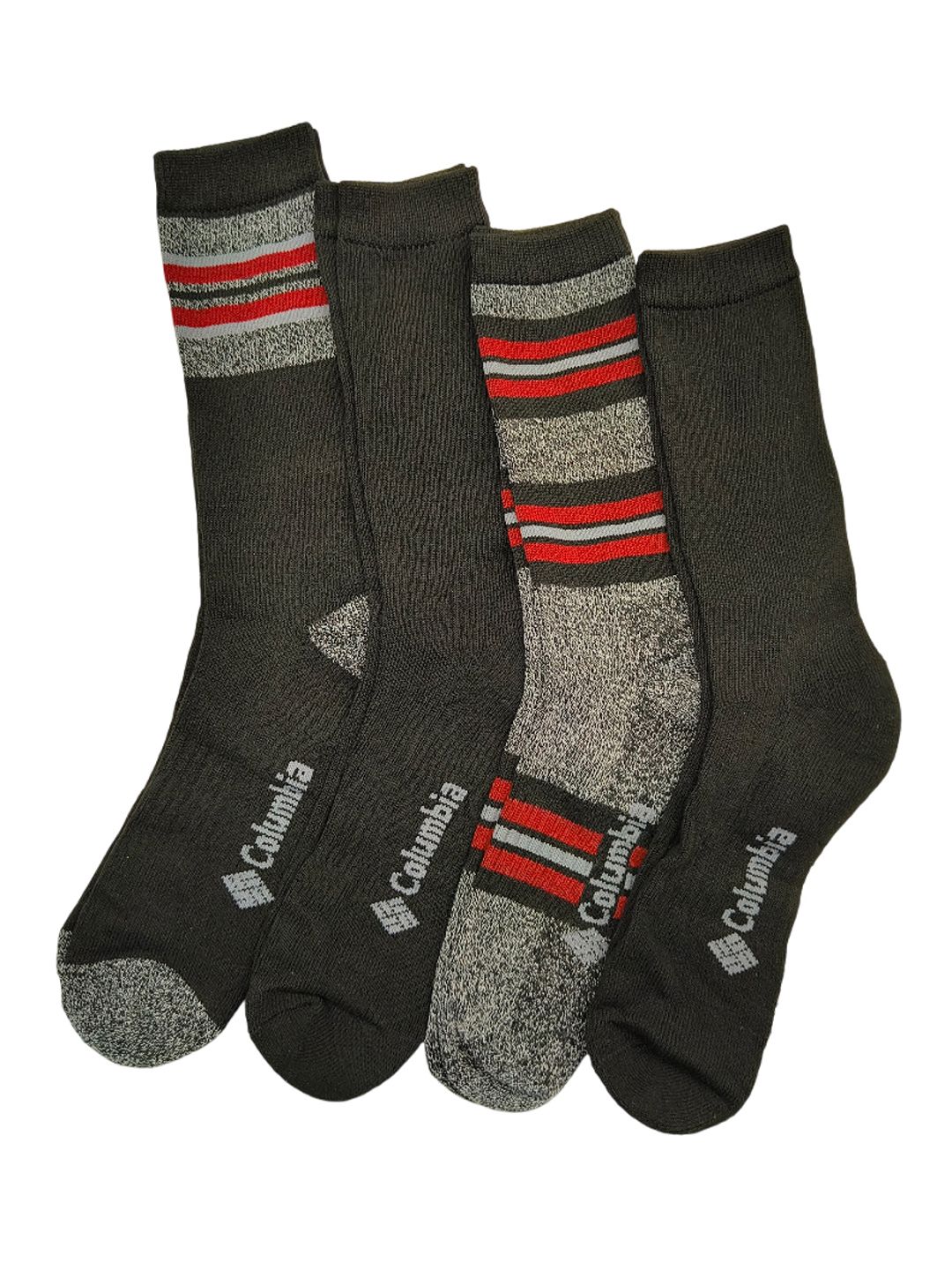 Columbia Men Pack Of 4 Striped Ankle Length Socks