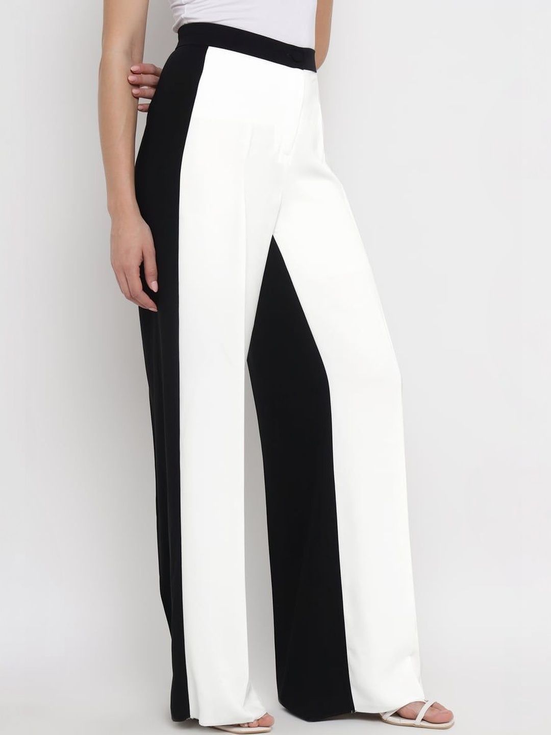 DIANA GALLESI Women Colourblocked Relaxed Trousers