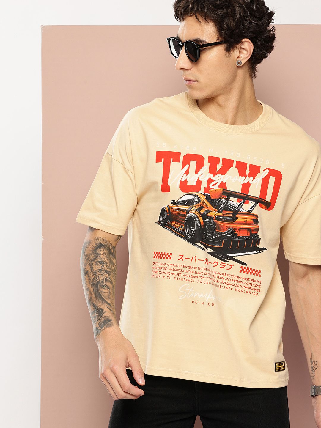 Stormborn Oversized Fit Graphic Printed Pure Cotton T-shirt