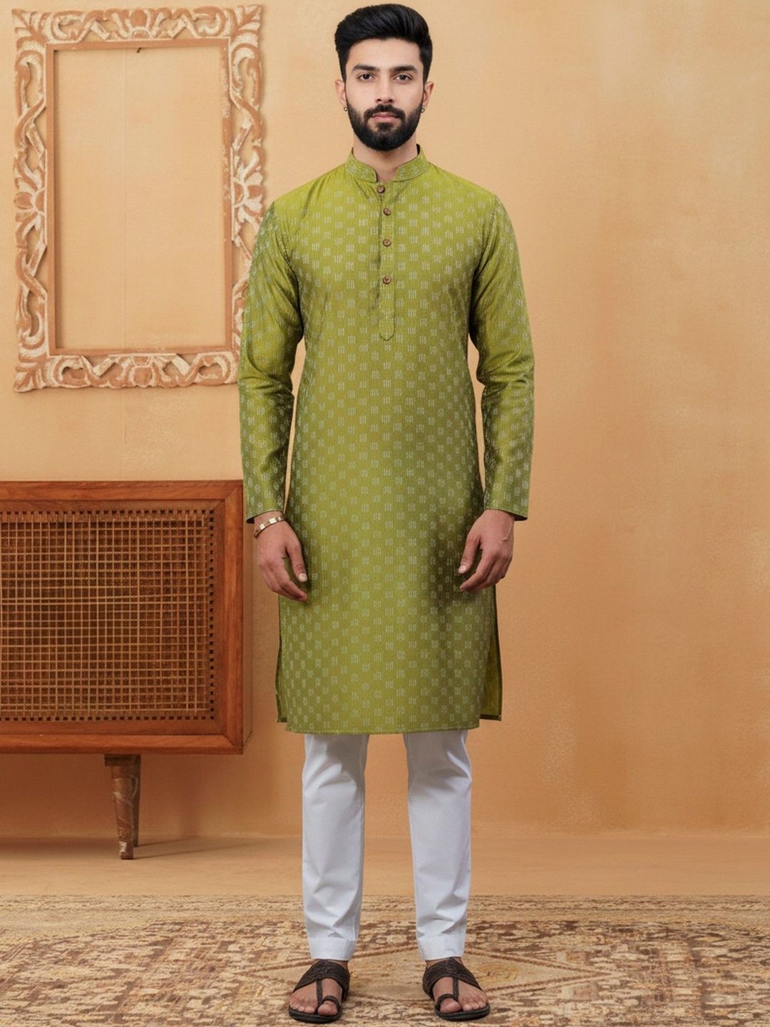 HERE&NOW Men Handloom Kurta