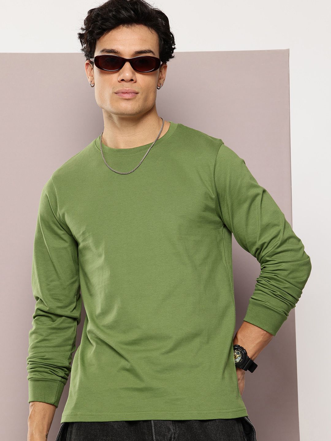 DILLINGER Men Solid Round Neck Regular Fit T-shirt