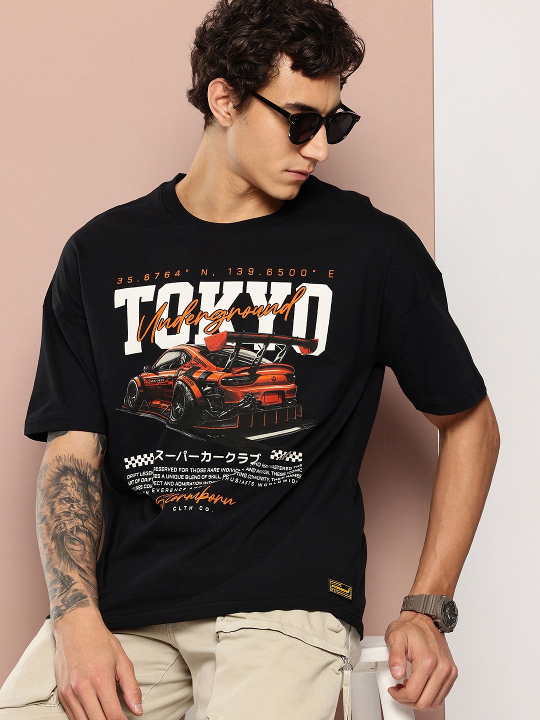 Stormborn Oversized Fit Graphic Printed Pure Cotton T-shirt