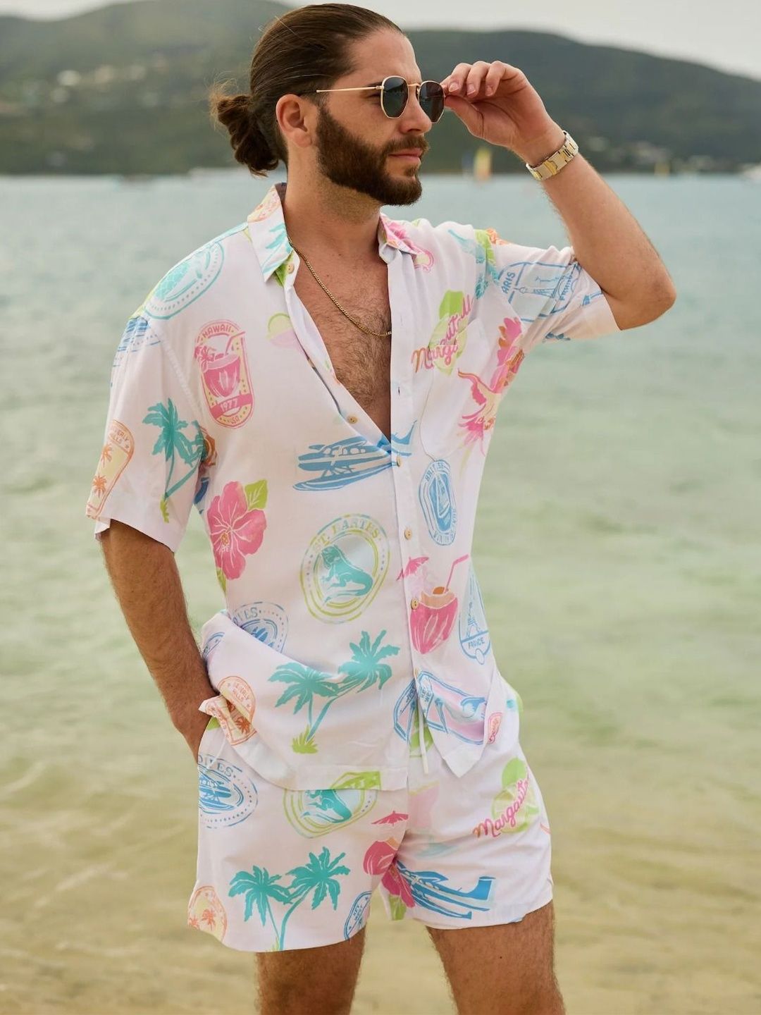 WILNERCROWN Men Printed Night suit