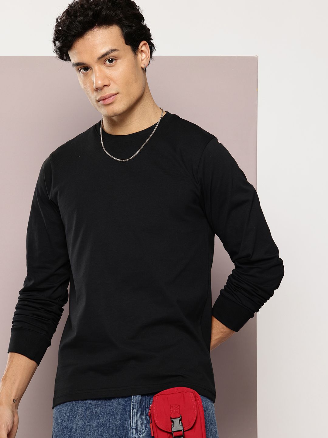 DILLINGER Men Solid Round Neck Regular Fit T-shirt