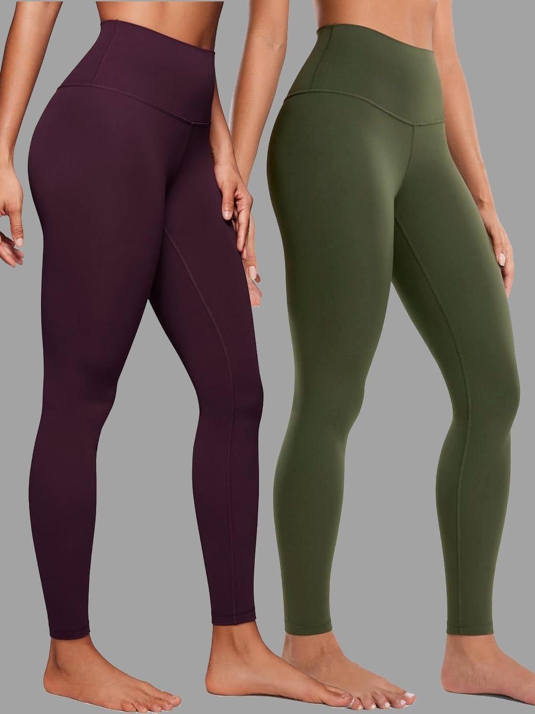 TIGER SNAKE Women Pack Of 2 4 Way Stretch Mid Rise Tights