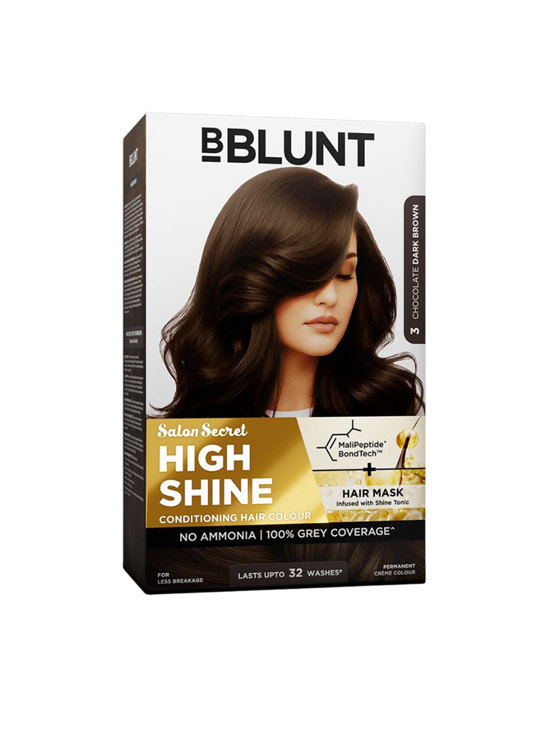 BBLUNT Salon Secret High Shine Conditioning Hair Colour - 130 g - Dark Brown
