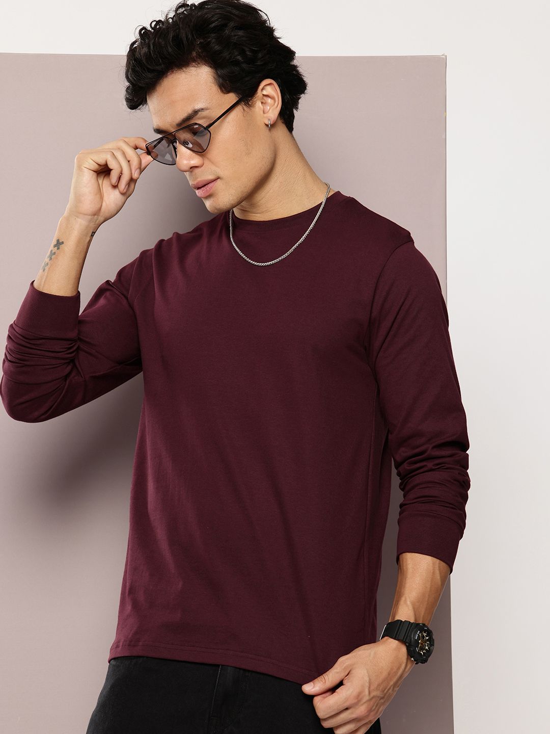 DILLINGER Men Solid Round Neck Regular Fit T-shirt