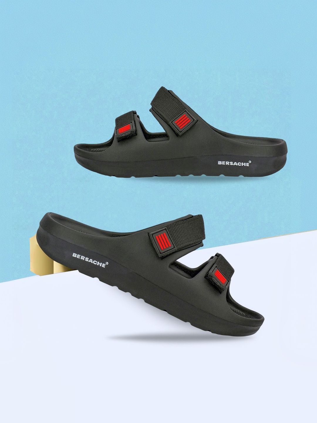 BERSACHE Men Open Toe Flats