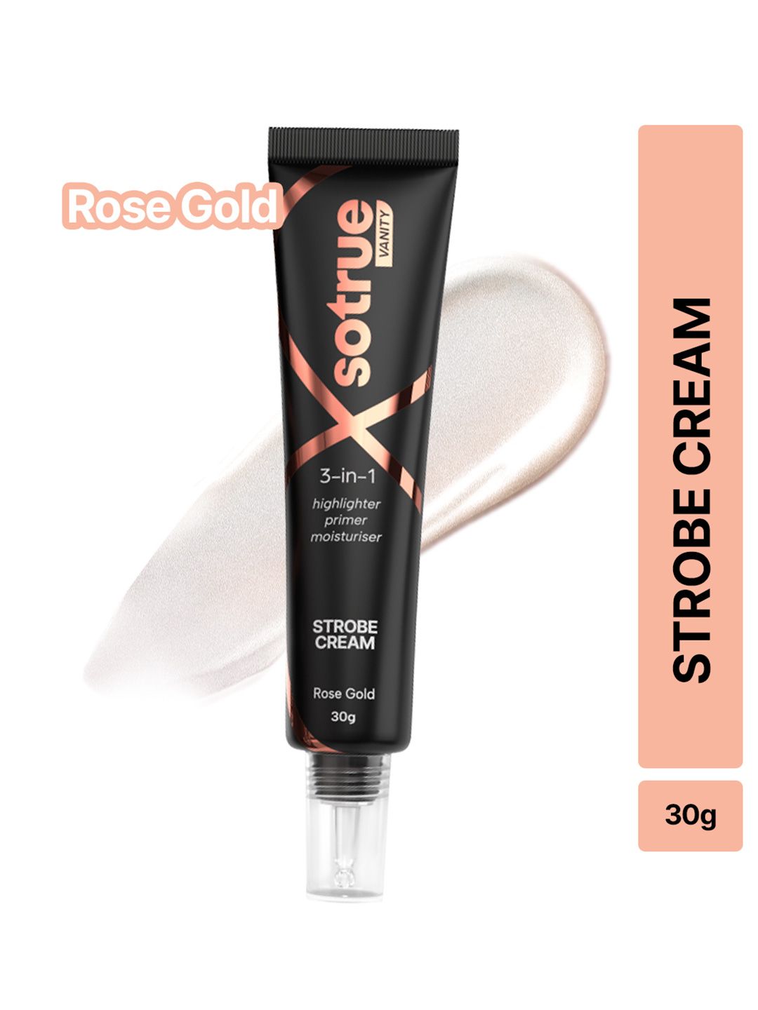 SOTRUE 3 In 1 Strobe Cream- 30 g- Rose Gold