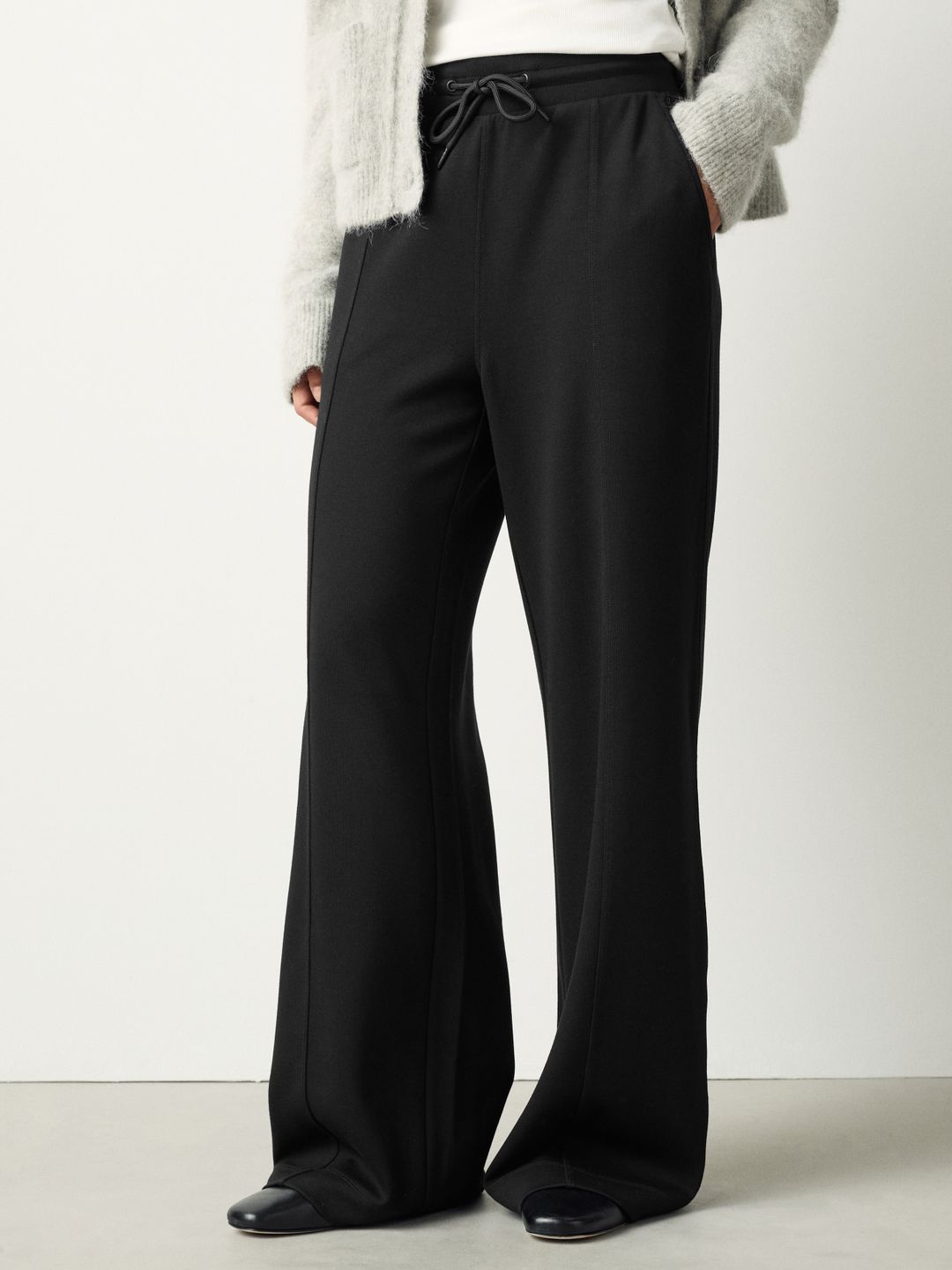 NEXT Women Mid-Rise Front Seam Wide Leg Trousers