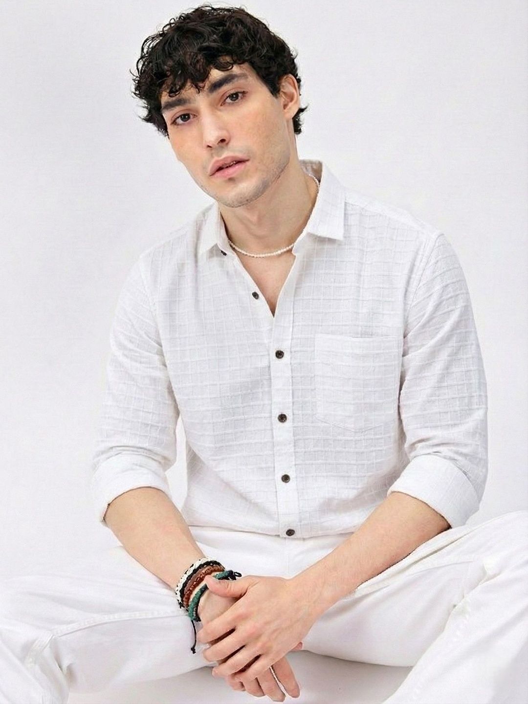 OQUENT Men Standard Casual Shirt