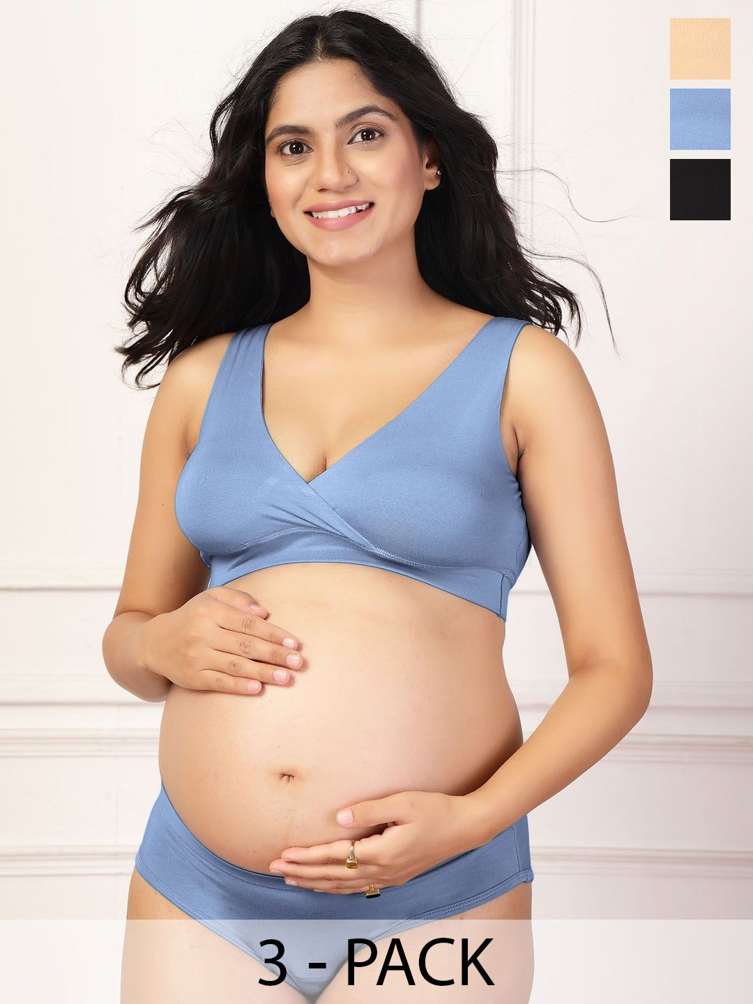 House Of Zelena Pack of 3 Lightly Padded Full Coverage Bra