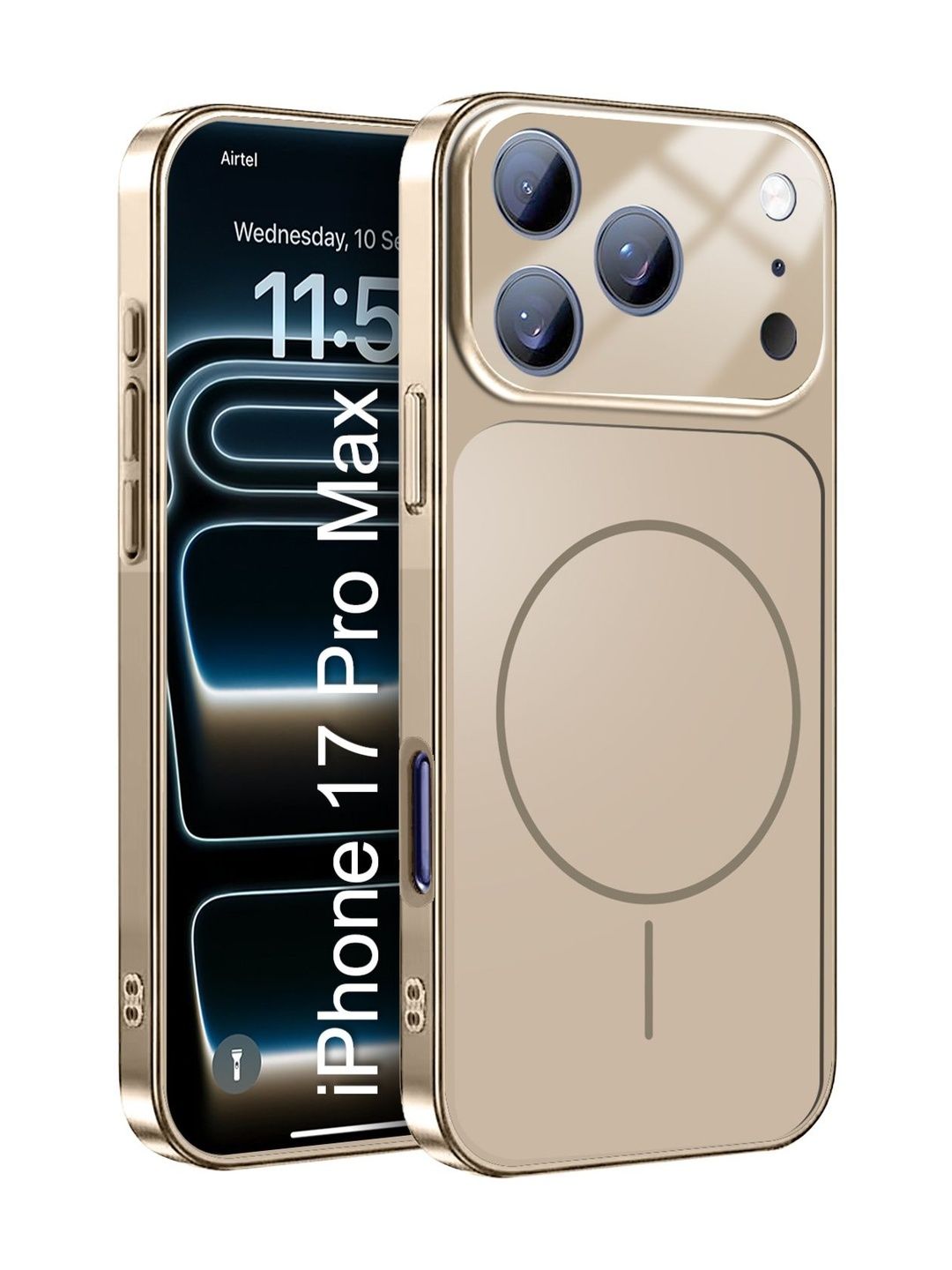 Luxury Kase Solid Printed iPhone 17 Pro Max Back Case Mobile Accessories