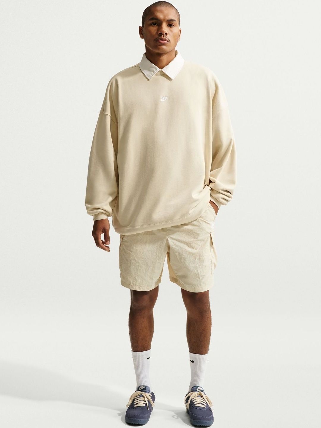 Nike Nike Sportswear Club Men's Oversized French Terry Crew-Neck Sweatshirt