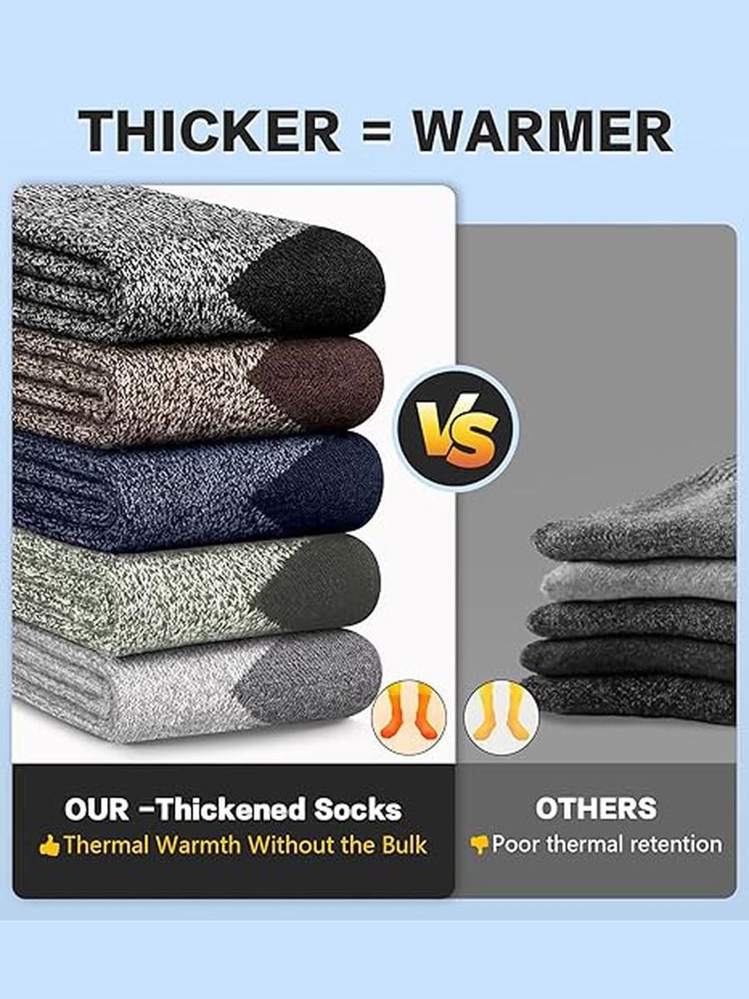 EL REGALO Men Pack of 5 Calf Length Socks