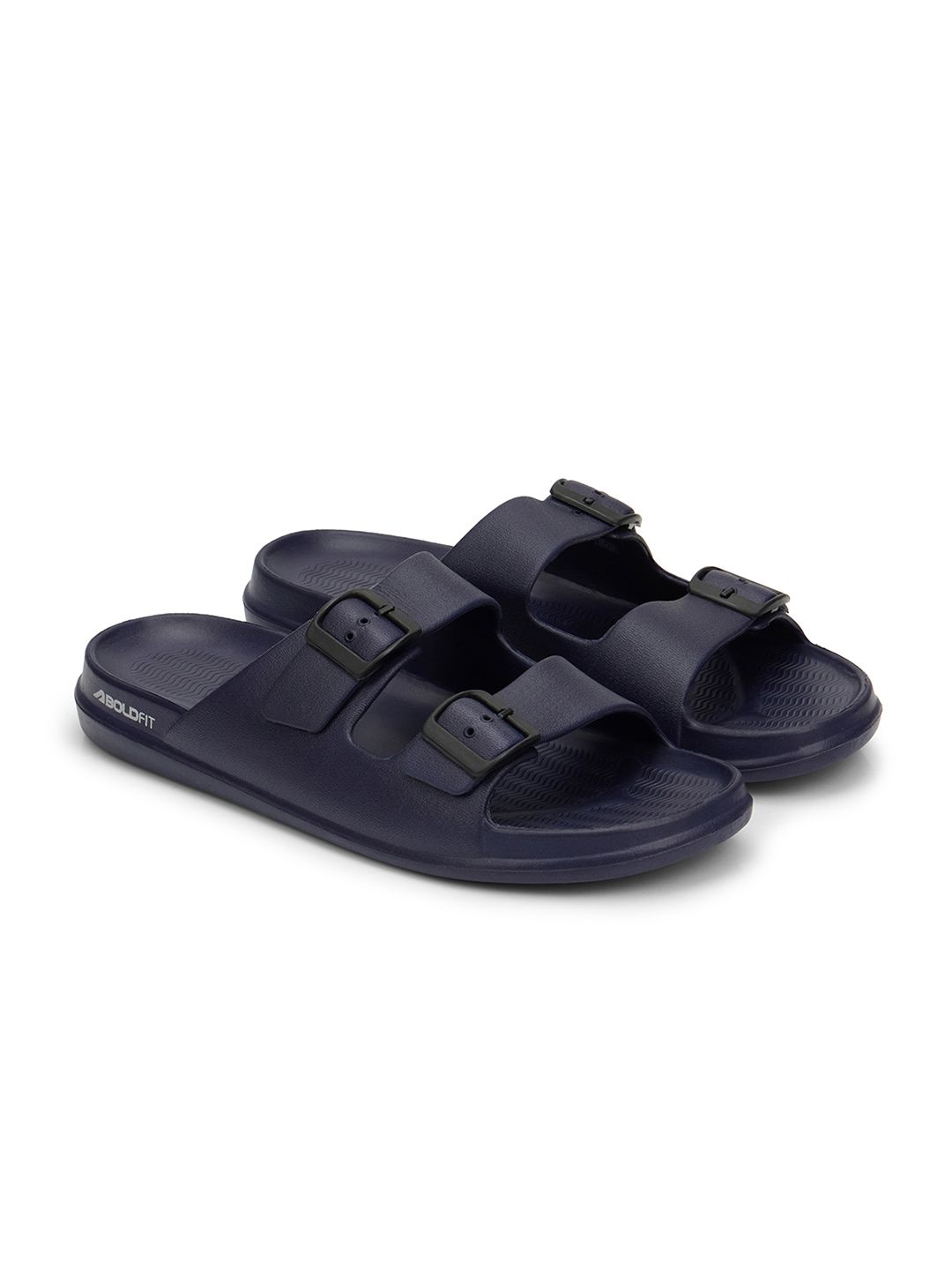 BOLDFIT Men Navy Walking Sliders